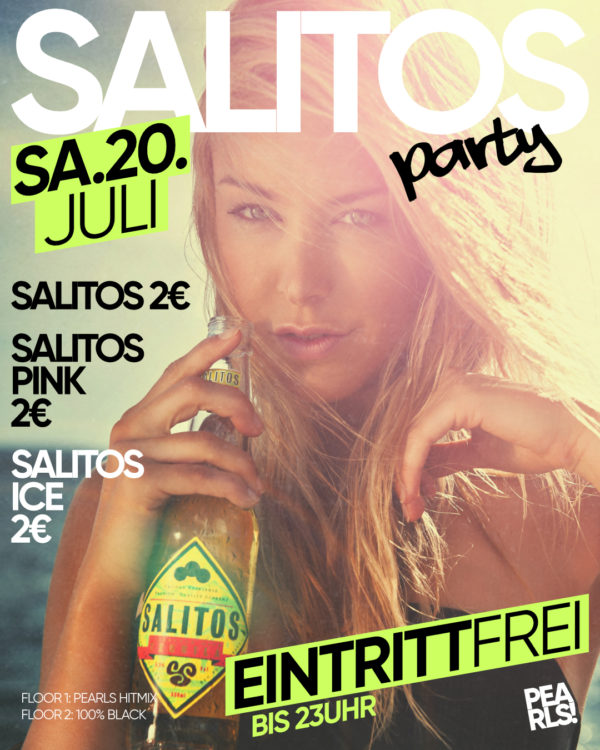 Sa.20.7. 🇲🇽 SALITOS PARTY 🇲🇽 ☀️☀️☀️☀️☀️ Eintritt Frei! (Bis 23 Uhr) 2€ Mindestverzehr - Du bezahlst an der Kasse 2€ und erhältst dafür einen 2€ Gutschein. Gutschein einlösbar gegen alle Getränke. ☀️☀️☀️☀️☀️ 🇲🇽 Salitos 2€ 🧊 Salitos Ice 2€ 🩷 Salitos Pink 2€ 😎😎😎😎😎 _____________ 🔥🔥🔥🔥🔥 ▶ Floor 1: Pearls Hitmix Le Thull ▶ Floor 2: 100% Black Music Sam Ocean 🔥🔥🔥🔥 Einlass 21 Uhr _____________ Mit Formular ab 16 bis 4 Uhr feiern Ohne Formular ab 16 bis 0 Uhr feiern _____________ Abendkasse - Eintritt 6€ _____________ Club PEARLS Nabburg Schlörstraße 1A 92507 Nabburg