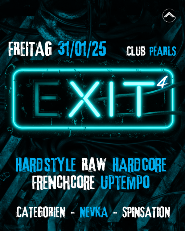 Fr.31.1.25 ⚠️☢️⛔️ eXIT 4 ⚠️☢️⛔️ HARDSTYLE ☢️ RAW ☢️ HARDCORE ☢️ FRENCHCORE ☢️ UPTEMPO Starring 🚨 DJ CategorieN 🚨 DJane Nevka 🚨 DJ Spinsation ⚠️☢️⛔️ Einlass 22 Uhr _____________ Mit Formular ab 16 bis 4 Uhr feiern Ohne Formular ab 16 bis 0 Uhr feiern _____________ NUR Abendkasse - Ticket 8€ _____________ Club PEARLS Nabburg Schlörstraße 1A 92507 Nabburg