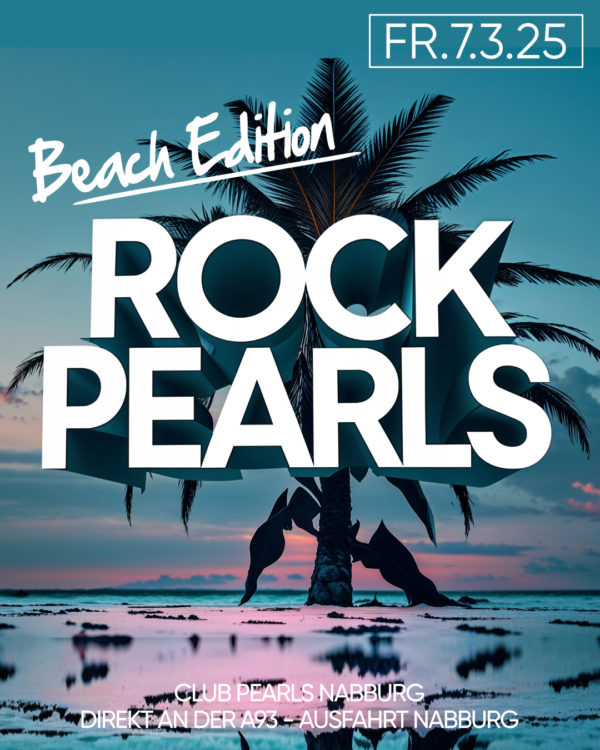 Fr.7.März.25 ROCK PEARLS 🌴🌴🌴 Beach Party Edition 🌴🌴🌴 Auf Sommer, Sonne, Sonnenschein müssen wir schon seit Monaten verzichten, deshalb holen wir heute das Urlaubsfeeling ins PEARLS. Es erwartet euch eine liebevoll gestaltete Dekoration mit Palmen, Sonnenschirmen, unzähligen LED-Visuals und vielem mehr. Natürlich dürfen auch Konfettikanonen und LED-Leuchtstäbe nicht fehlen! 🌴🌴🌴 🎸 Die Party für Erwachsene! 🎸 Jägermeister € 2 🎸 Jack Cola € 4 🎸 Ladies bis 22 Uhr ein Cocktail gratis! 🌴🌴🌴 🎸 Grosse Discothek: Original Rock Pearls Soundmix DJ Marcus & DJ Mathias 🎸 Kleine Discothek: Hard and Heavy DJ Thorsten 🎸 🌴🌴🌴 🎸 Einlass 21 Uhr Eintritt nur € 6 Ab 18 Jahren 🎸 🟢🟡🟣 🎸 Club PEARLS Nabburg Schlörstraße 1A 92507 Nabburg